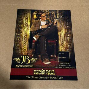 Joe Bonamassa - Ernie Ball - 2010 Print Advertisement